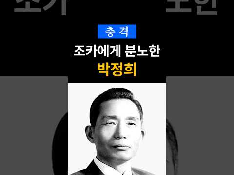 박정희 조카에게 격노하다 #박정희 #박재석 #친인척비리