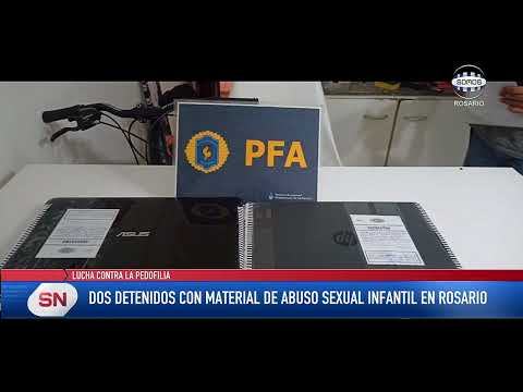 Dos detenidos con material de abuso sexual infantil en Rosario.