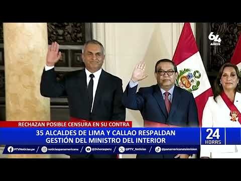 Vicente Romero: 35 alcaldes de Lima y Callao respaldan al ministro del Interior