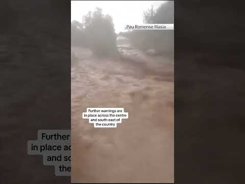 Storms and heavy downpours have caused major flooding in Spain