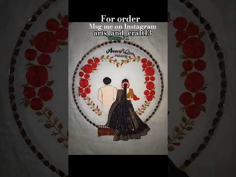 couple embroidery 🪡 Hoop gift#embroiderydesign#anniversarygift#coupleembroidery#trendingshorts#viral