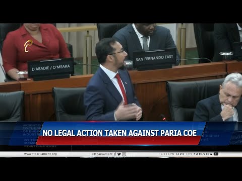 No Legal Action Against Paria COE