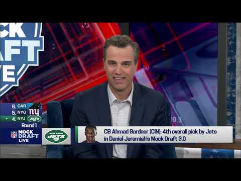 NFL Mock Draft Live: The Case For Sauce Gardner At No. 4 For Jets | New York Jets | NFL Draft video clip