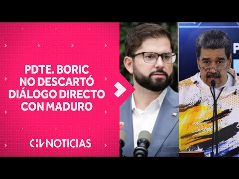 Pdte. Boric declaró “estar disponible” para conversar con Nicolás Maduro sobre crimen organizado