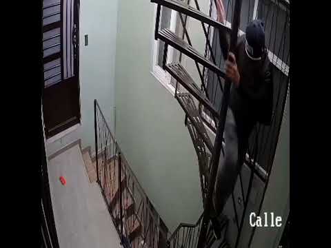Man Stumbles and Falls While Climbing Stairs