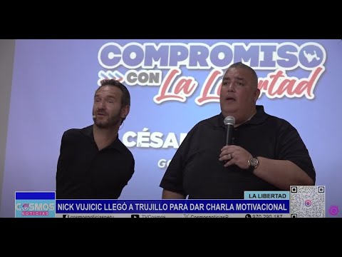 La Libertad: Nick Vujicic llegó a Trujillo para dar charla motivacional