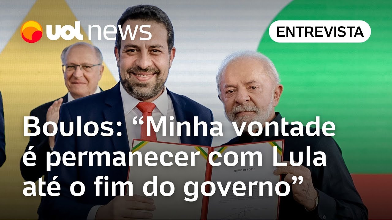 Boulos diz que quer ficar com Lula até o fim mas não descarta 2026 eleição discuto depois  TV Online Boulos diz que quer ficar com Lula até o fim mas não descarta 2026 eleição discuto depois