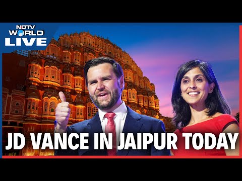 JD Vance In Jaipur | US Vice President JD Vance Along With His Family Depart From Rambagh Palace