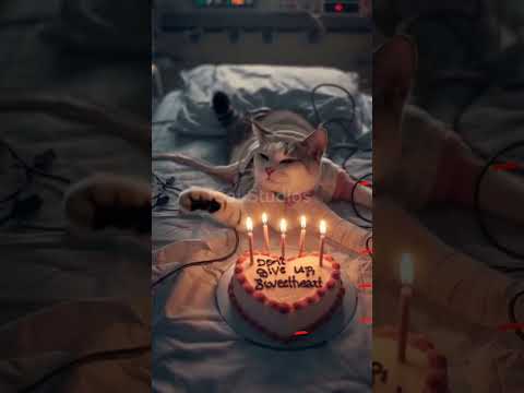 #happybirthday #funny #kitten #animalintelligence #kucing #cute #cat #cake #aicats #shorts #short #o
