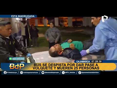 Tragedia en Cajamarca: accidente deja 25 fallecidos