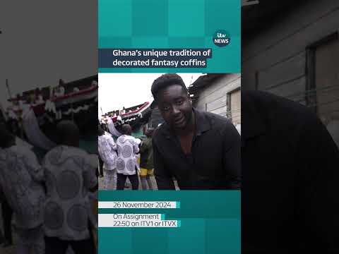 What is a fantasy coffin? #itvnews  #ghana  #onassignment  #ghanafunerals