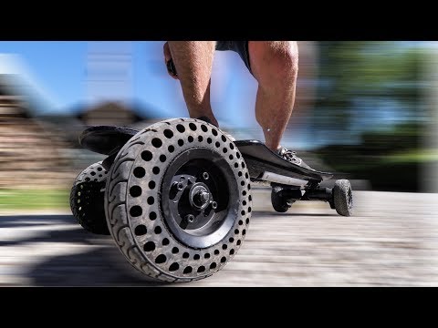 INSANE NEW Airless Electric Skateboard Wheels - Off-Road ESK8