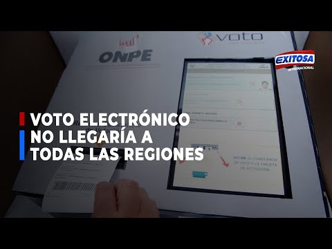 Carlos Almerí: Voto electrónico no llegaría a regiones donde hay grandes problemas