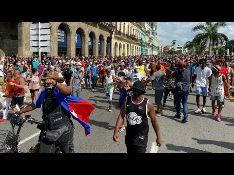 Cuba : la colère éclate dans les rues, le gouvernement prêt à répliquer • FRANCE 24
