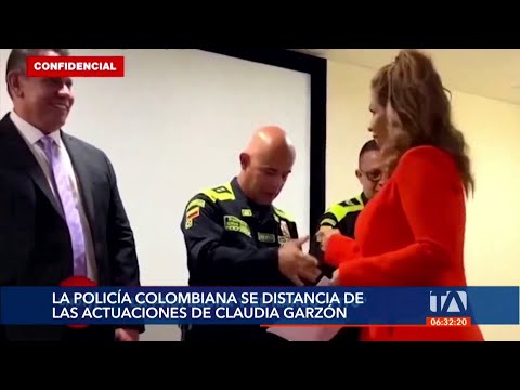 La Policía de Colombia se distancia de las actuaciones de Claudia Garzón