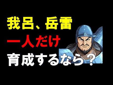 【キングダム乱】我呂、岳雷一人だけ育成するならどっち？