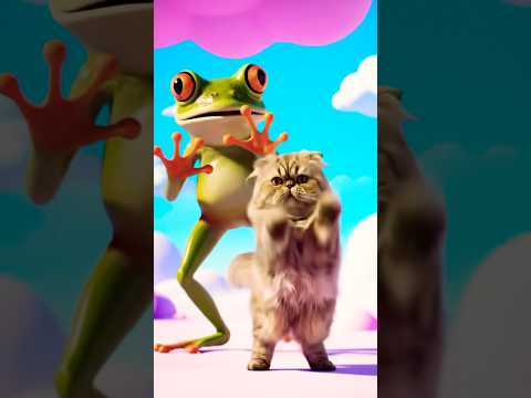 🐸 Crazy Frog & 😺 Cute Cat Dance Showdown | Funny Shorts