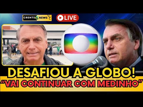 🚨URGENTE - BOLSONARO QUEBRA SILÊNCIO E FAZ DESAFIO A REDE GLOBO! #politica #noticias #bolsonaro