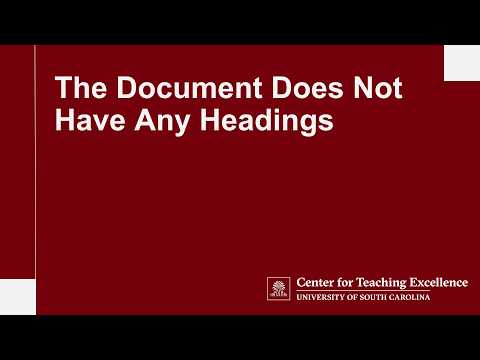 The Document Does Not Have Any Headings.