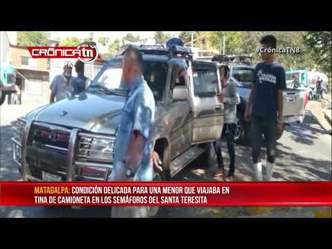 Niña se cayó de una camioneta que iba en marcha en Matagalpa - Nicaragua