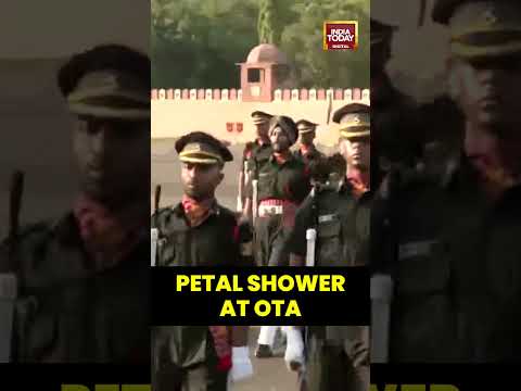 Petal shower at OTA | #airforce #indianairforce  #indiaairforce #airchiefmarshal #amarpreetsingh