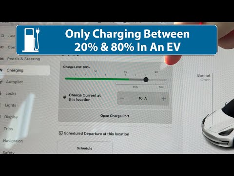 Electric Car Batteries - Only Using 20% to 80%