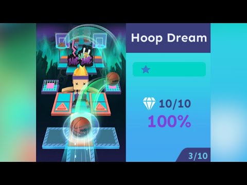 Rolling Sky Hoop Dream 100% Complete