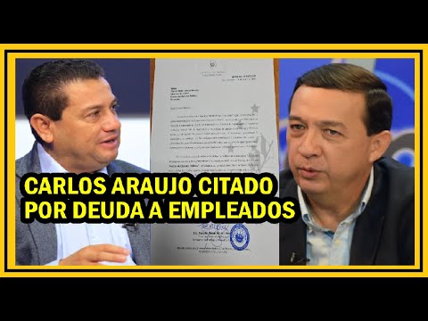 Ministerio de trabajo cita a Carlos Araujo por no pagar a ex empleados