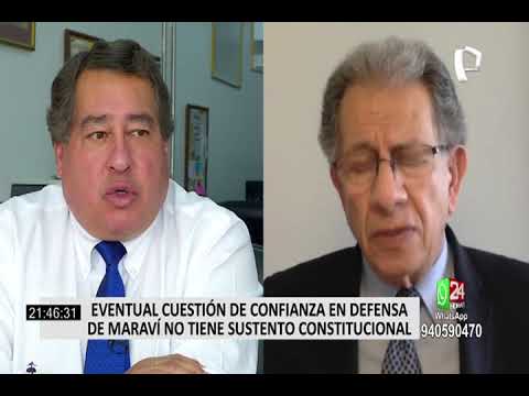 Cuestión de confianza en defensa de Maraví no tiene sustento constitucional, según Óscar Urviola