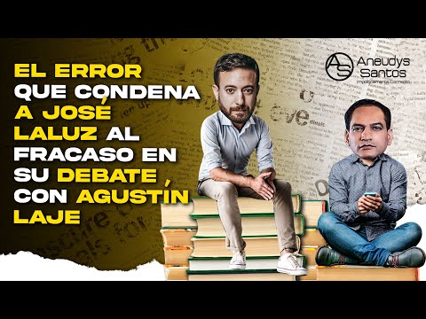Confirmado El Debate De José Laluz Y Agustín Laje! Pero Ya José Hizo La Primera Gran Metida De Pata!