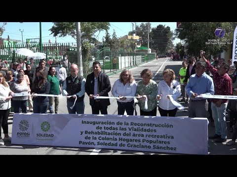 Culminan autoridades rehabilitación de 40 calles en Hogares Populares Pavón.
