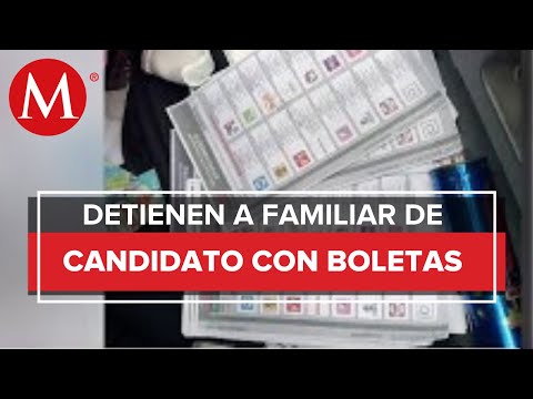Detienen a familiar de candidato en Veracruz; llevaba boletas presuntamente clonadas