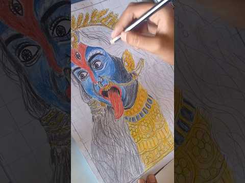 how to draw a kalimata drawing with colour pencil ✏️ I kalimata drawing |Priya_art_108 I
