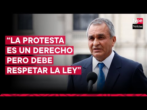 La protesta es un derecho pero debe respetar la ley, señaló Ministro Romero