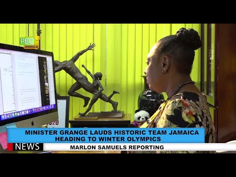Minister Grange Lauds Historic Team Jamaica Heading To Winter Olympics