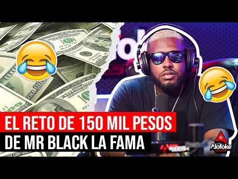 EL RETO DE 150 MIL PESOS A MR BLACK LA FAMA SI RESPONDE 5 PREGUNTAS (LA MEJOR ENTREVISTA)