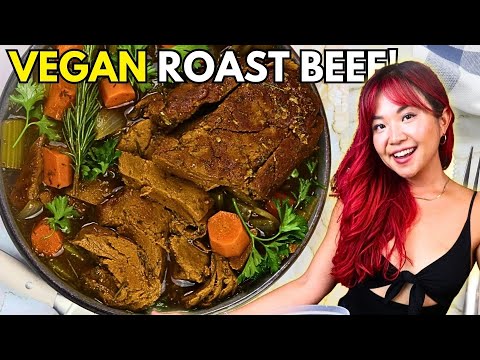 I Tried Making VEGAN ROAST BEEF... It was EASY & DELICIOUS!