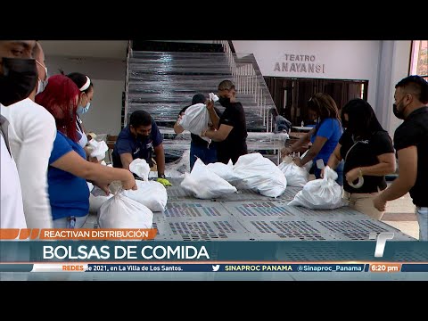 Se reanuda entrega de bolsas de comida del programa Panamá Solidario
