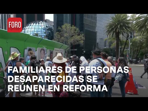 CDMX: Familiares de personas desaparecidas se congregan en Reforma - Las Noticias