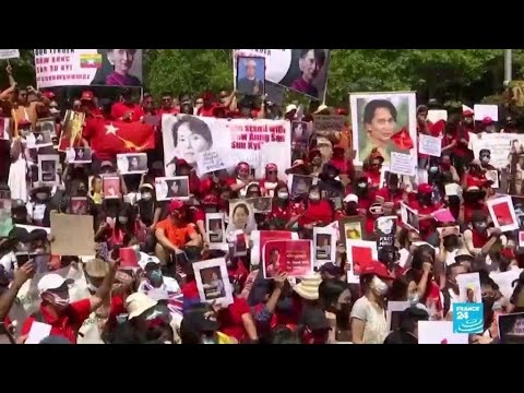 Myanmar: denuncian allanamientos en oficinas del NLD y se extienden las protestas