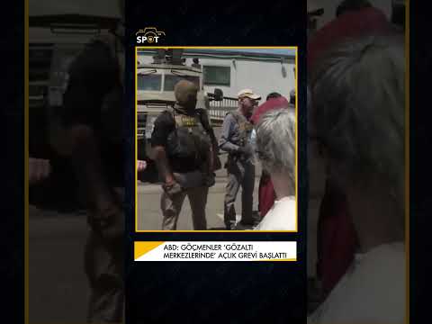 ABD: Göçmenler insanlık dışı koşullara karşı açlık grevi başlattı #shortvideo