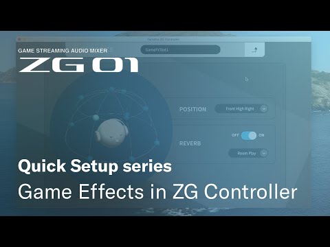 Game Effects in ZG Controller: Yamaha ZG01 Quick Setup series