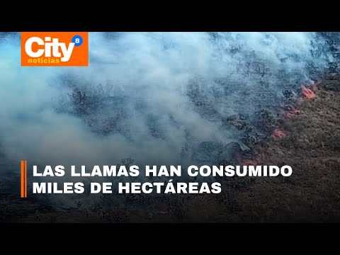 Emergencia en Cundinamarca: voraz incendio en Mondoñedo obliga a cerrar importante vía | CityTv