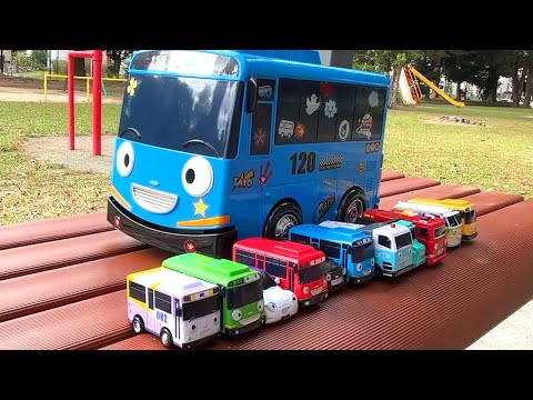 Tayo the Little Bus ☆ Carry Case Stickers & Outdoor Play Collection
