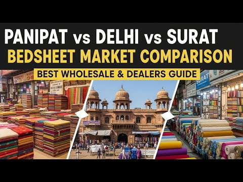 Panipat Bedsheet Wholesale Market 🔥 | Cheapest Bedsheet Factory Price | Panipat Handloom 