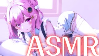 【甘々ASMR/黒3dio】深夜のお試しゲリラASMR　吐息/ゼロ距離囁き/耳かき　relax for sleep🌙【Vtuber/つきみゆ