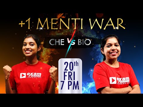 Plus one Complete Revision | Menti War | Chemistry vs Biology | Exam Winner