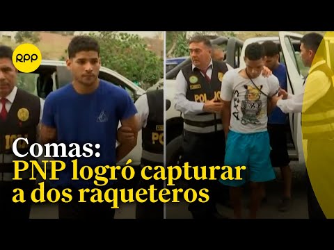 Policías capturan a dos delincuentes venezolanos tras una intensa persecución en Comas
