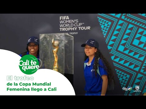 Imperdible la foto con el trofeo de la Copa Mundial Femenina en Cali