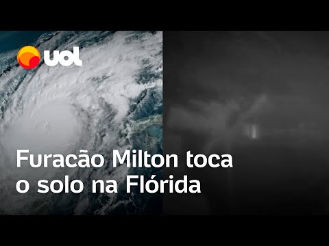 Furacão Milton toca o solo na Flórida com ventos superiores a 190 km/h; veja vídeo